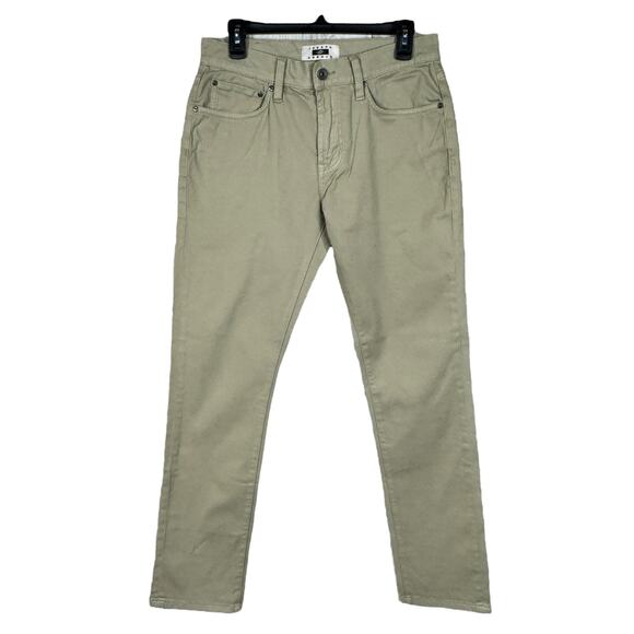 Joseph Abboud Mens SZ 30x32 Sateen Twill Pants Classic Fit Stretch Zip-Fly Beige - Picture 1 of 11